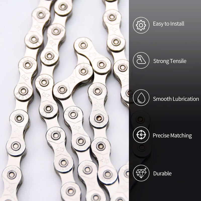 Ruby Q Bike Chain Kit, 10 Speed Multi-Function Bike Mechanic Repair Kit, Chain Breaker and Bike Link Plier with Hook and 6 Pairs Bicycle Buckle, Reusable - Image 2